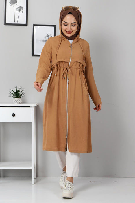 Women's Shirred Waist Cinnamon Aerobin Jacket