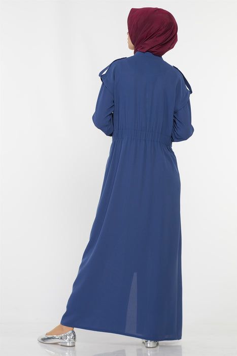 Women's Zipped Indigo Topcoat